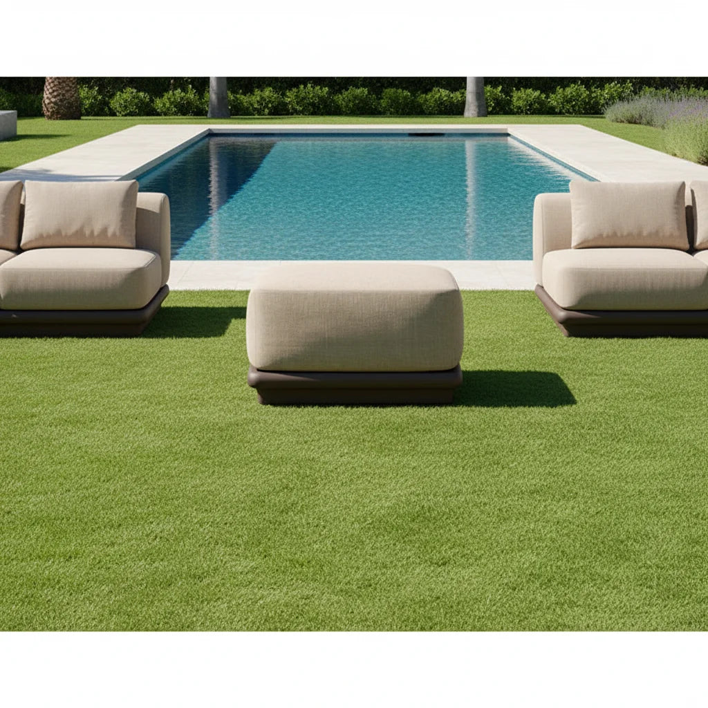 Modern Aluminum Outdoor Ottoman Minimalist Designer Footstool