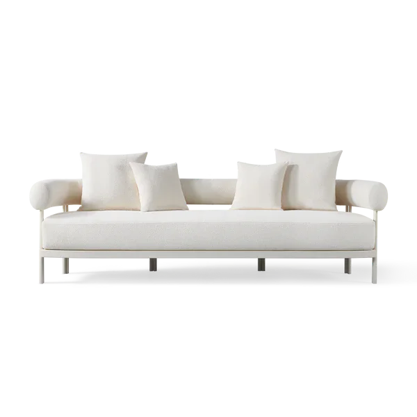 Designer Outdoor Furniture 3-Seat Aluminum Sofa Alfresco Outdoor Living Australia