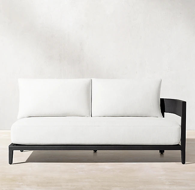 Moon Style Sectional Sofa Aluminum Curved Backrest Alfresco Outdoor Living Australia