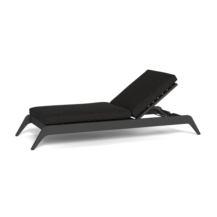 Aluminum Sun Lounger Contemporary Adjustable Alfresco Outdoor Living