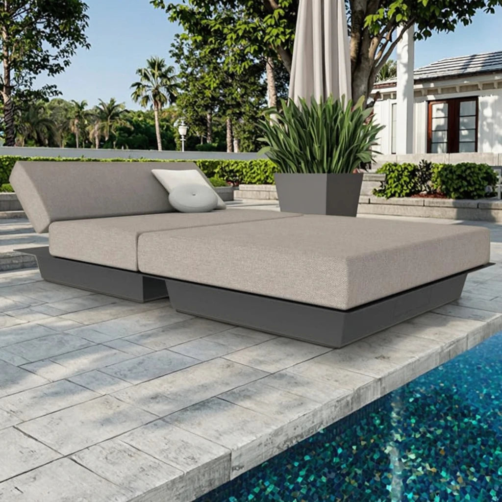 Custom Outdoor Sunbed Aluminium Lounger Minimalist Alfresco Outdoor Living Australia