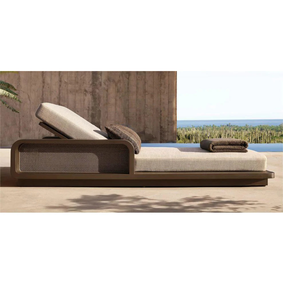 Designer Outdoor Sun Lounger Rattan Aluminium Alfresco Outdoor Living Australia