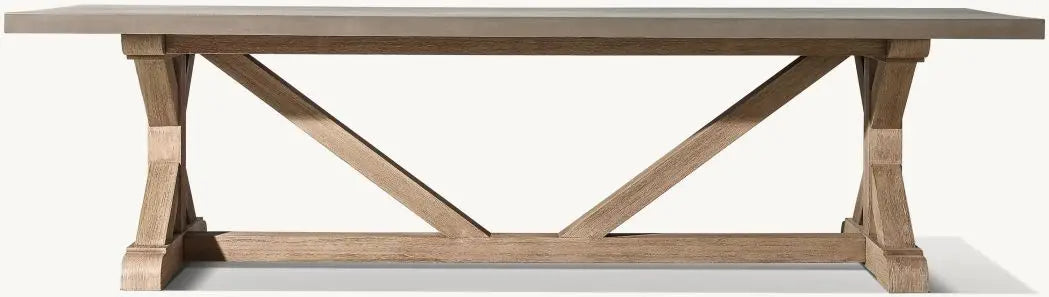 Custom Concrete & Teak Dining Table Alfresco Outdoor Living Australia