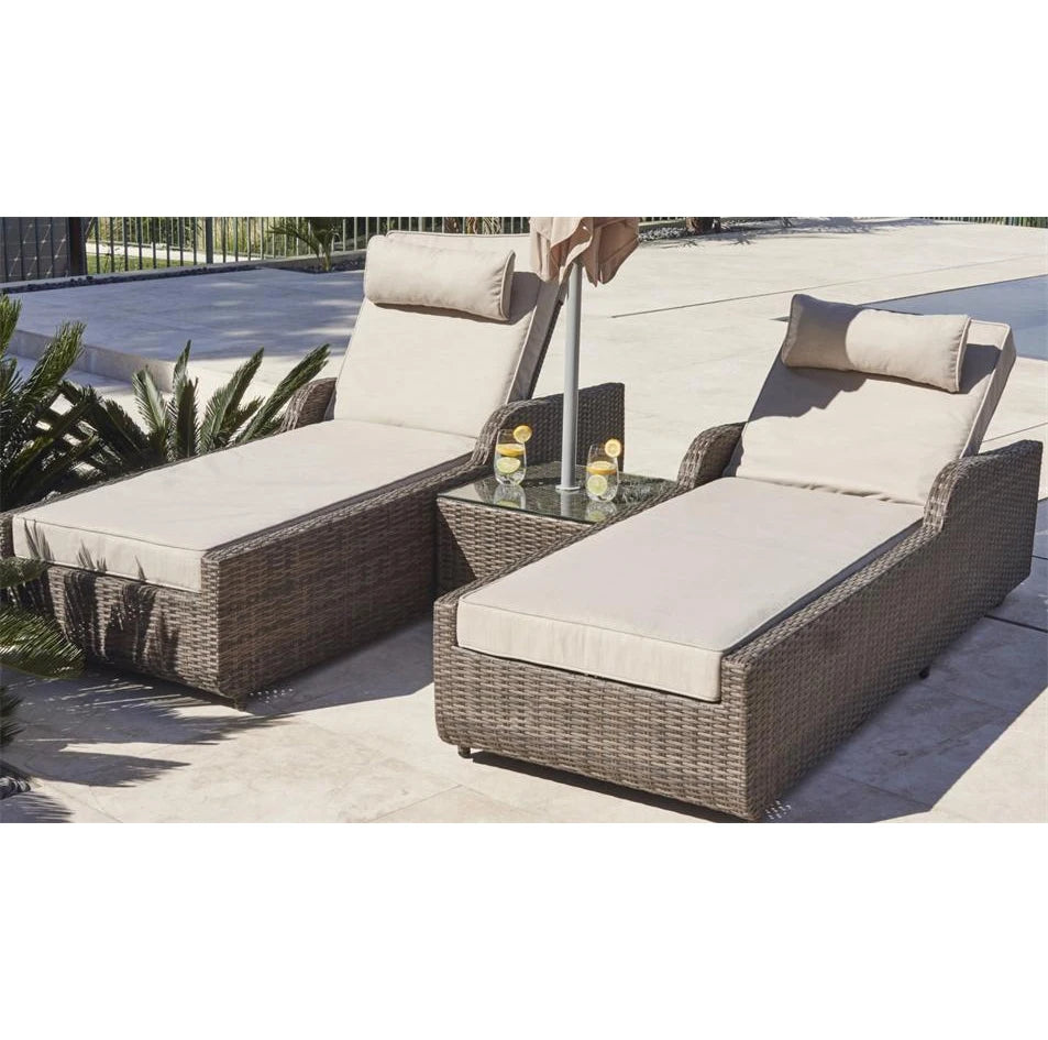 Custom Outdoor Sunbed Lounger Modern Rattan Alfresco Outdoor Living Australia