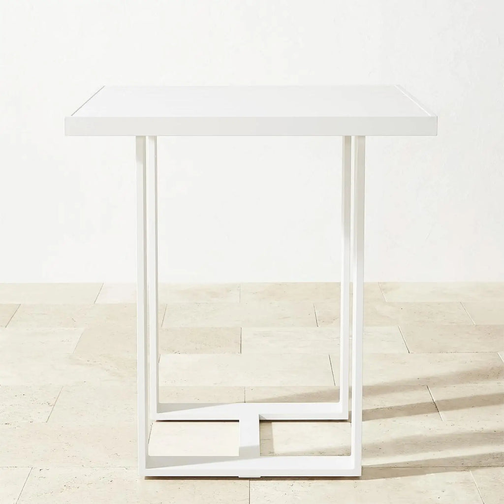 Aluminum Square High Bar Table Contemporary Outdoor Living
