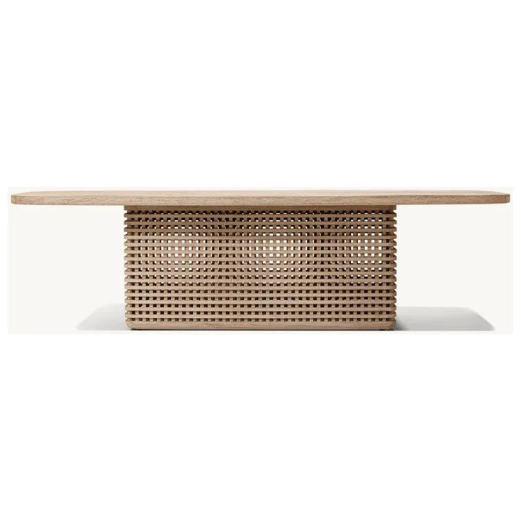 Custom Teak Dining Set 6 Seater Modern Architectural Alfresco Outdoor Living