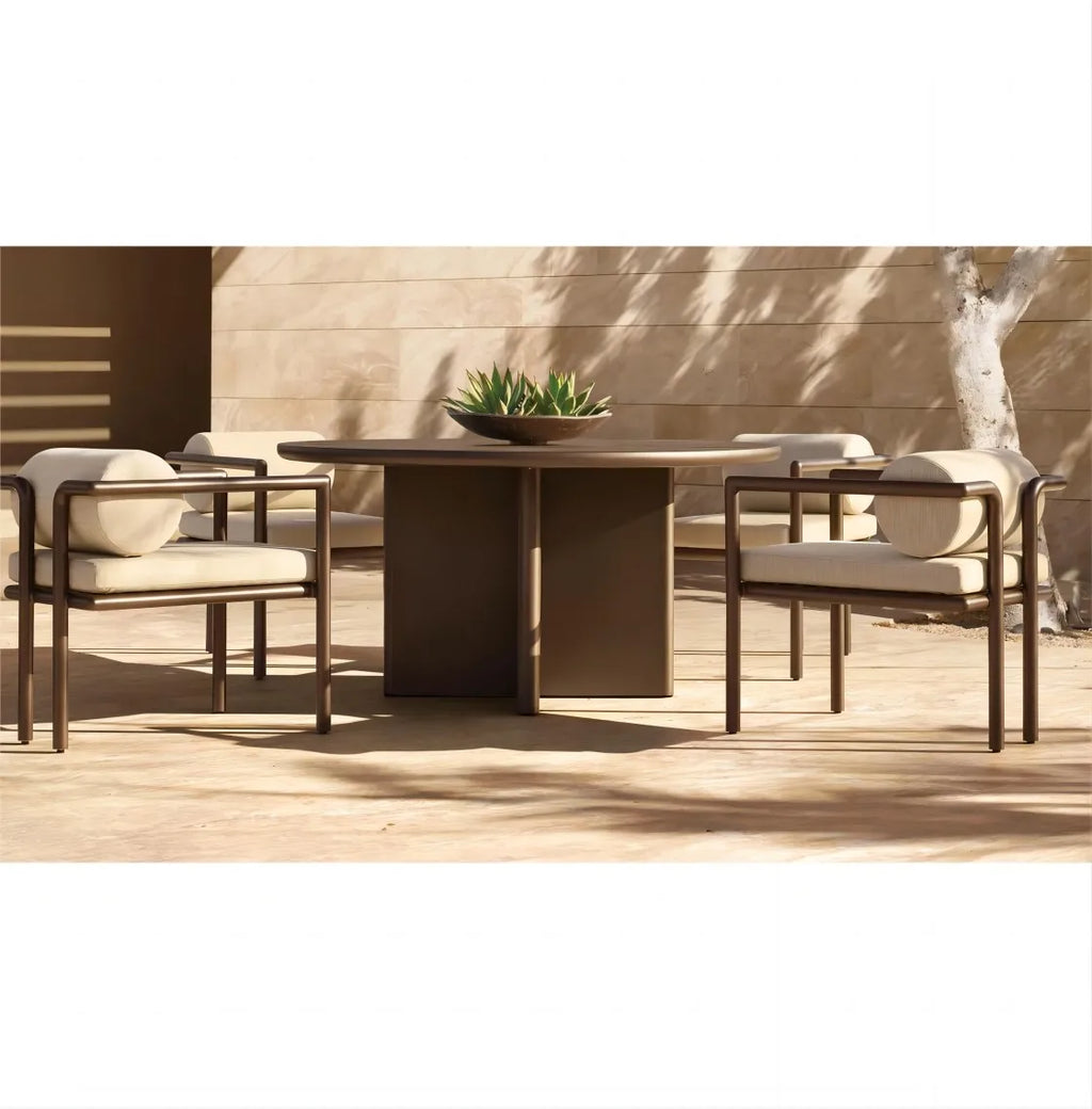 Designer Outdoor Furniture Aluminum Dining Set Contemporary Alfresco Outdoor Living Australia