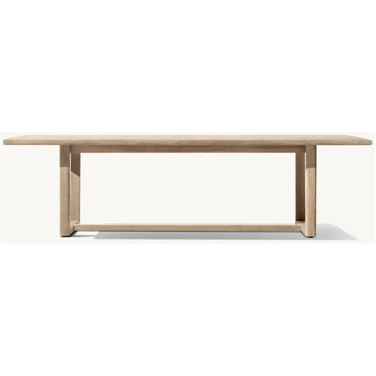 Solid Teak Outdoor Dining Table Contemporary Alfresco Outdoor Living Australia