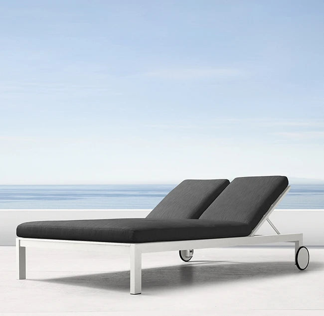 Sun Lounger Double Seat Contemporary Aluminum Alfresco Outdoor Living Australia