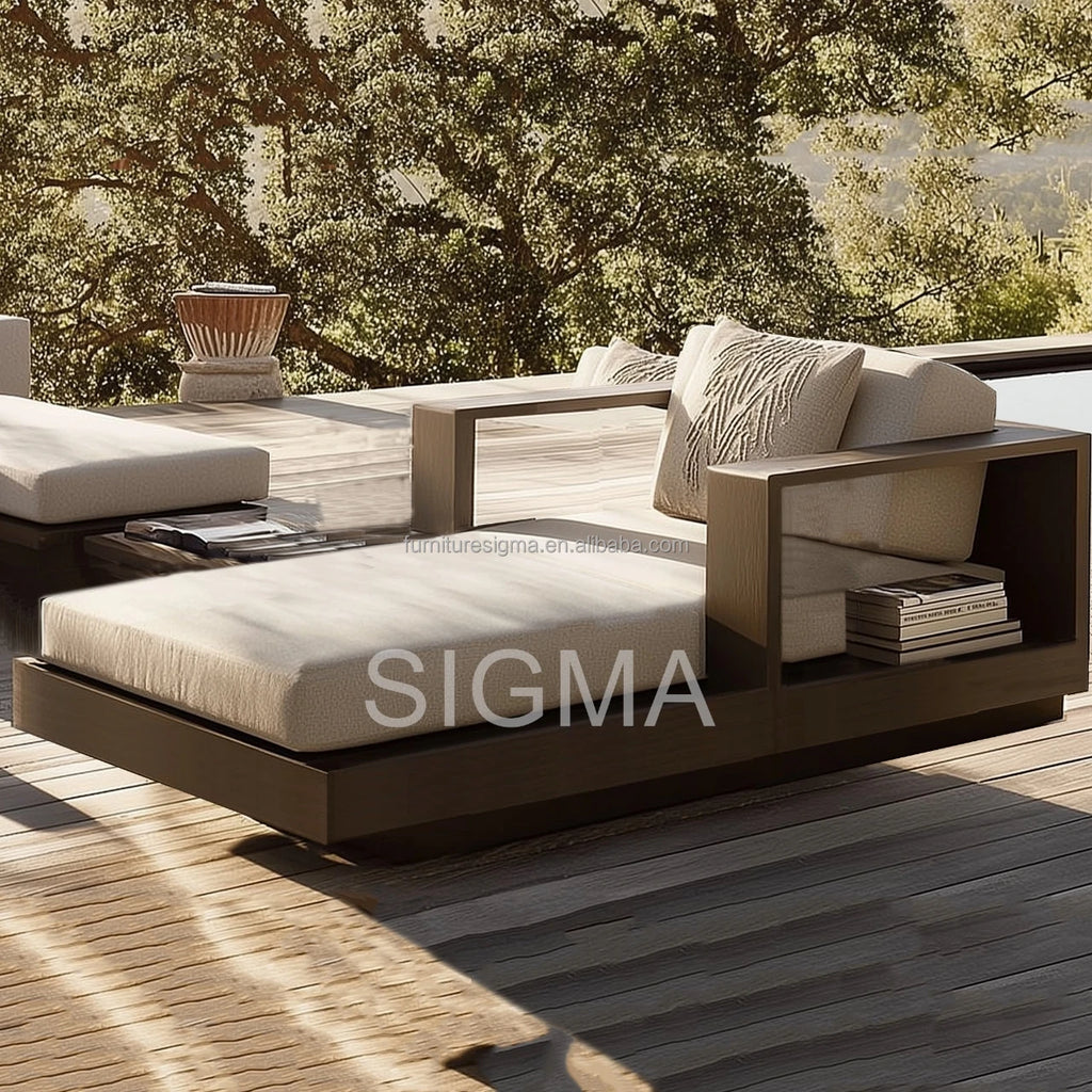 Custom Aluminum Sofa Set Contemporary Modular Alfresco Outdoor Living Australia