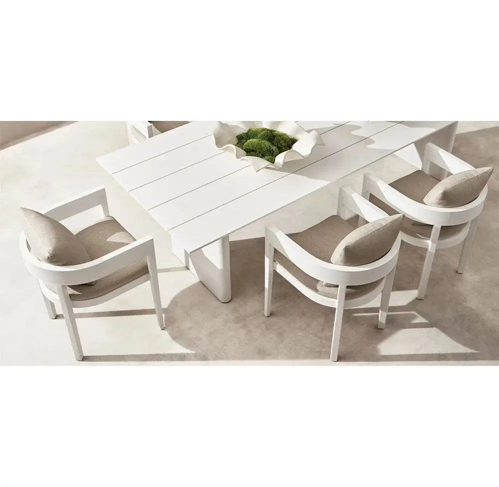 Custom Aluminium Dining Set 6-Seater Contemporary Alfresco Outdoor Living Australia