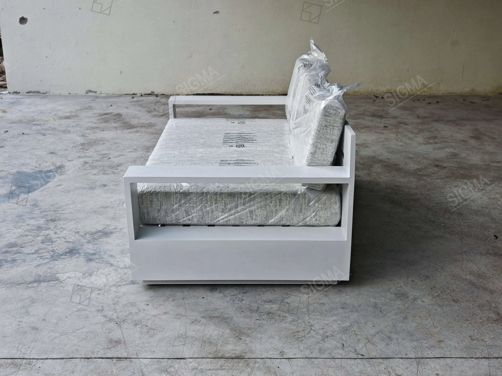Contemporary Metal Loveseat Designer Outdoor Furniture Alfresco Outdoor Living Australia