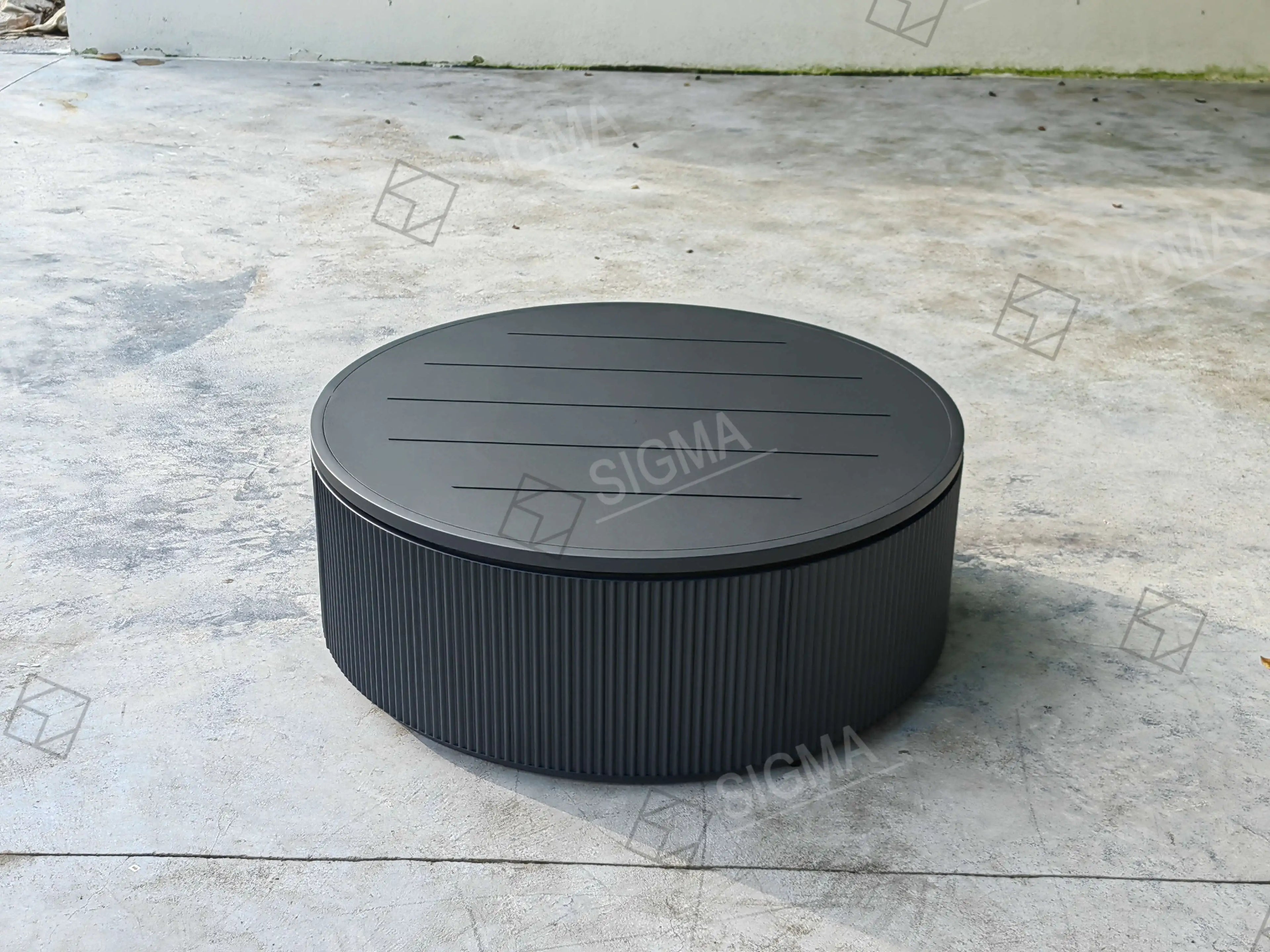 Outdoor Coffee Table Aluminum Fluted Design Alfresco Outdoor Living Australia
