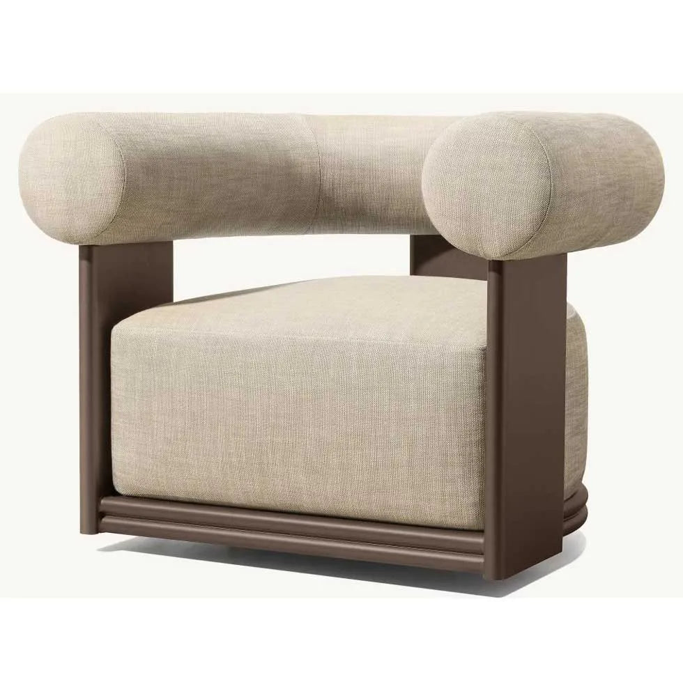 Custom Outdoor Furniture Swivel Sofa Moon Shape Alfresco Outdoor Living Australia
