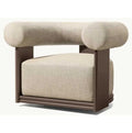 Custom Outdoor Furniture Swivel Sofa Moon Shape Alfresco Outdoor Living Australia