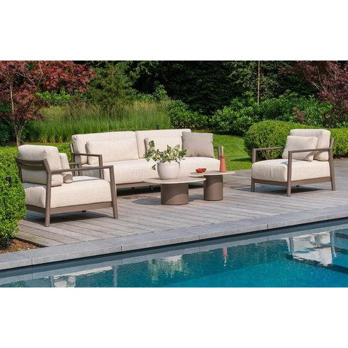 4-Seater Aluminium Outdoor Sofa Modern Minimalist Alfresco Outdoor Living Australia