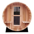 Custom Outdoor Barrel Sauna Red Cedar 1800x2400mm Alfresco Outdoor Living Australia