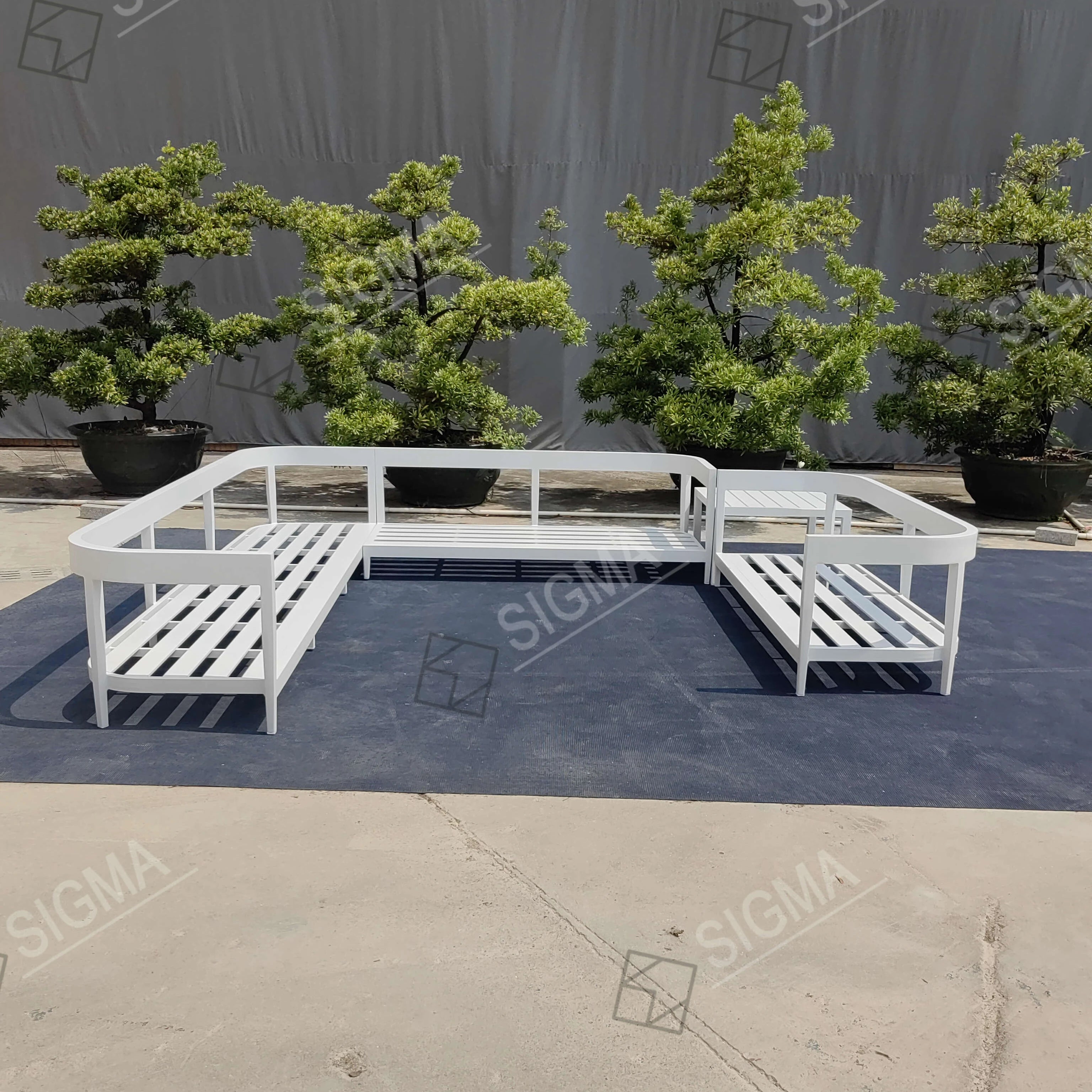 Outdoor Sectional Sofa Contemporary Aluminum Alfresco Outdoor Living Australia