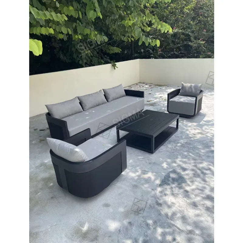 Modular Outdoor Sofa Set Aluminum Couch Modern Alfresco Outdoor Living Australia