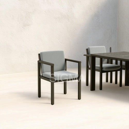 Custom Aluminum Dining Set Contemporary Alfresco Outdoor Living Australia