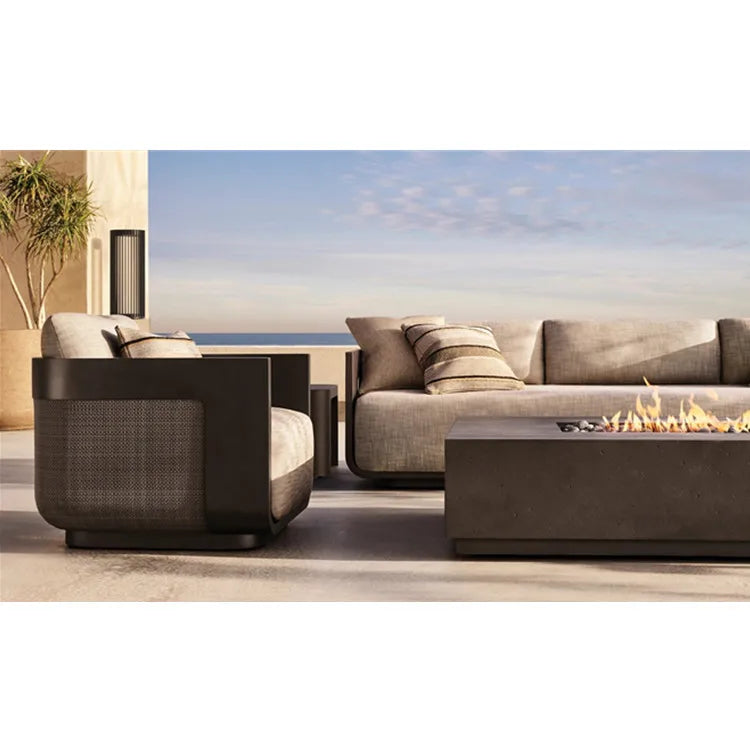 Custom Outdoor Furniture Sofa Set Mixed Materials Alfresco Outdoor Living Australia
