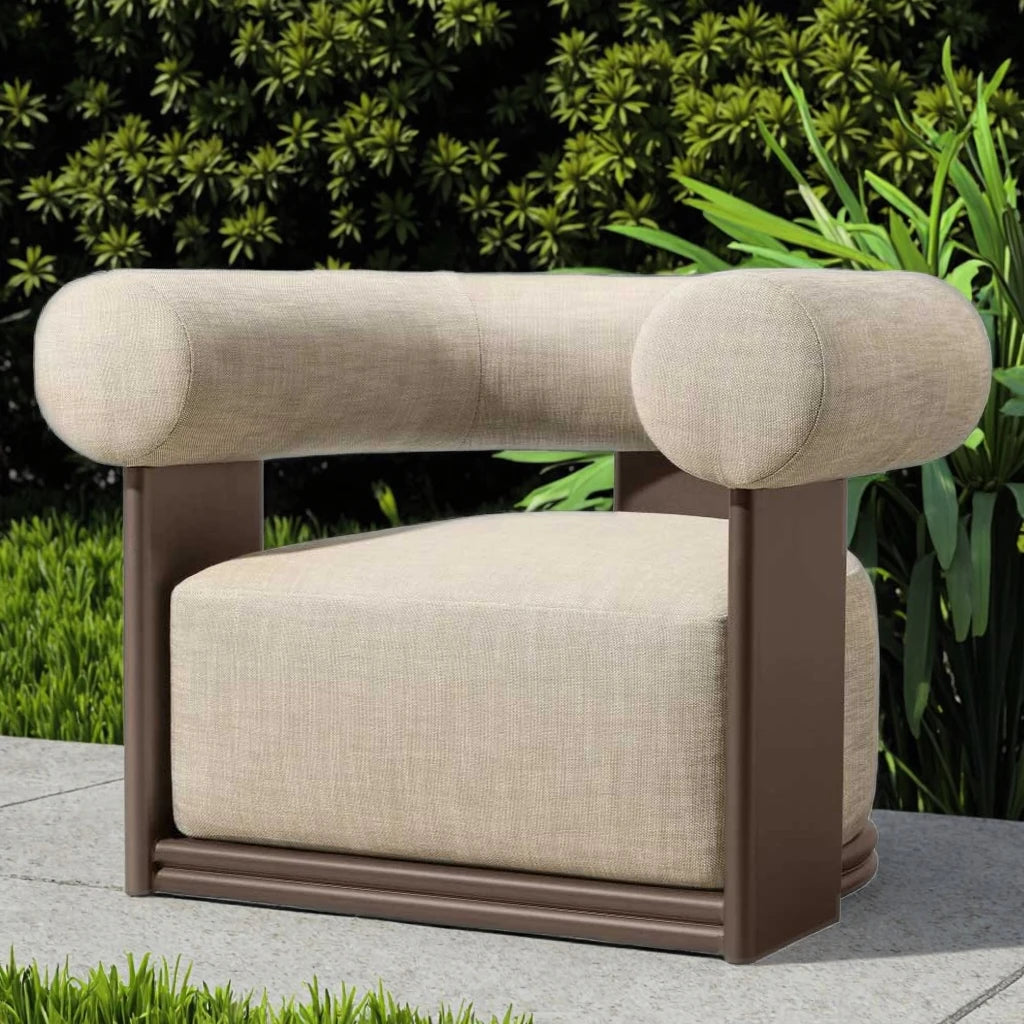 Custom Outdoor Furniture Swivel Sofa Moon Shape Alfresco Outdoor Living Australia