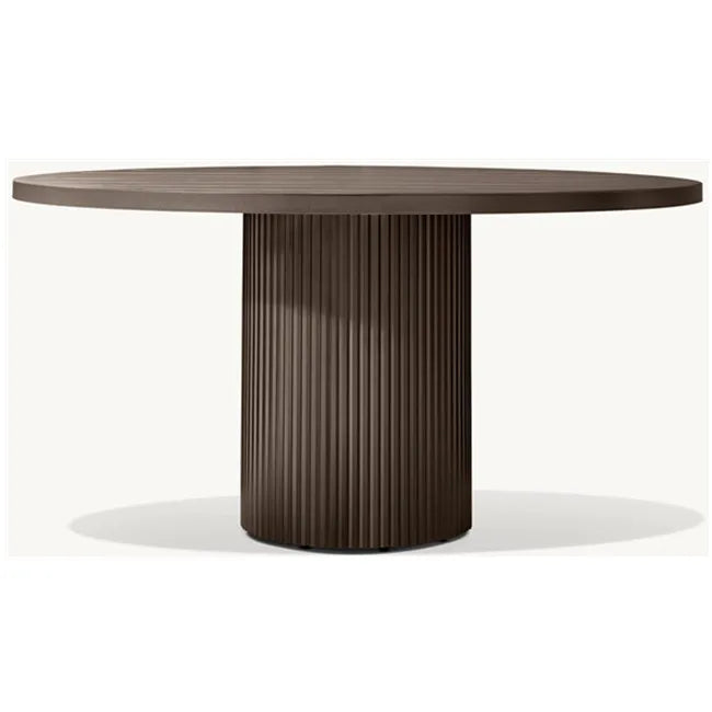 Round Aluminum Outdoor Dining Table, Architectural Design, Alfresco Outdoor Living Australia
