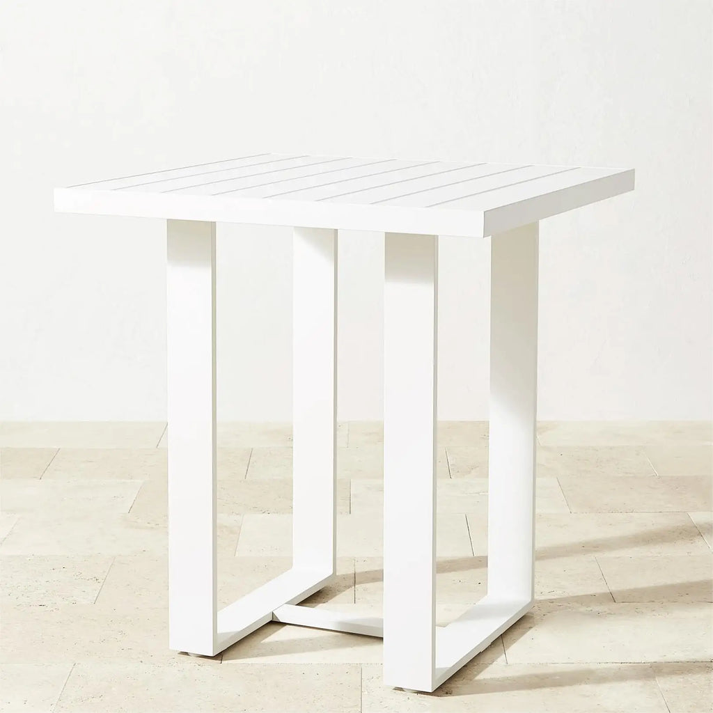 Aluminum Square High Bar Table Contemporary Outdoor Living