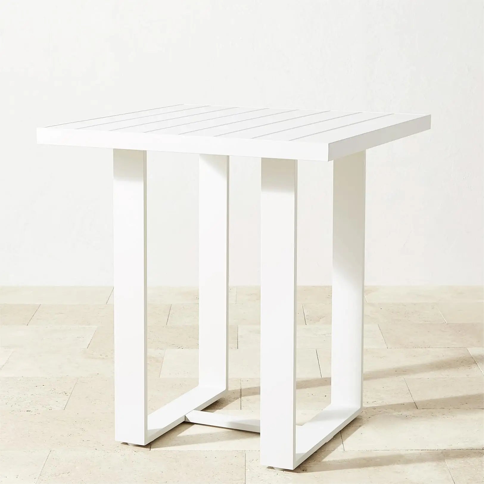 Aluminum Square High Bar Table Contemporary Outdoor Living