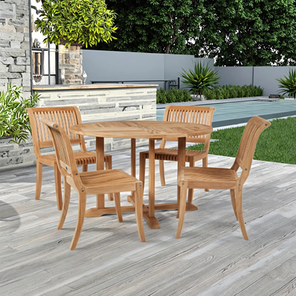4 Seater Teak Dining Set Architectural Alfresco Outdoor Living Australia