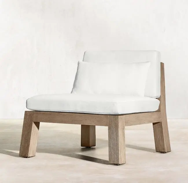 Teak Outdoor Dining Set Modern Resort Style