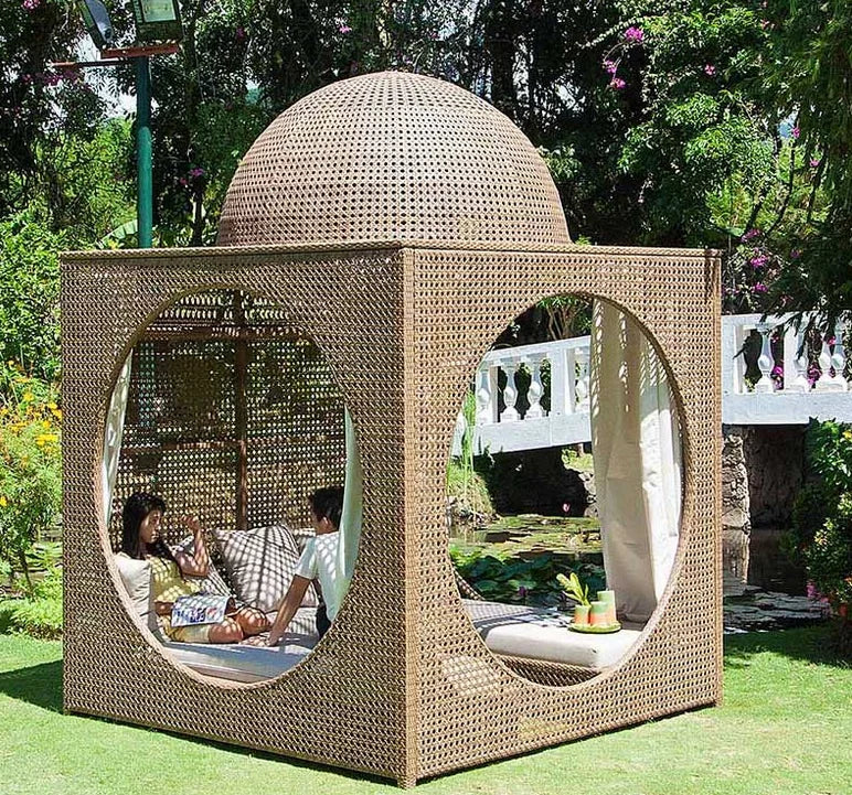 Resort Daybed Canopy Lounge Asian Palace Style Alfresco Outdoor Living Australia