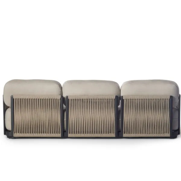 Custom Aluminum Sofa Rope Weave 3 Seater Alfresco Outdoor Living Australia