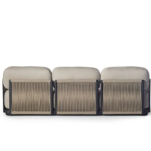 Custom Aluminum Sofa Rope Weave 3 Seater Alfresco Outdoor Living Australia
