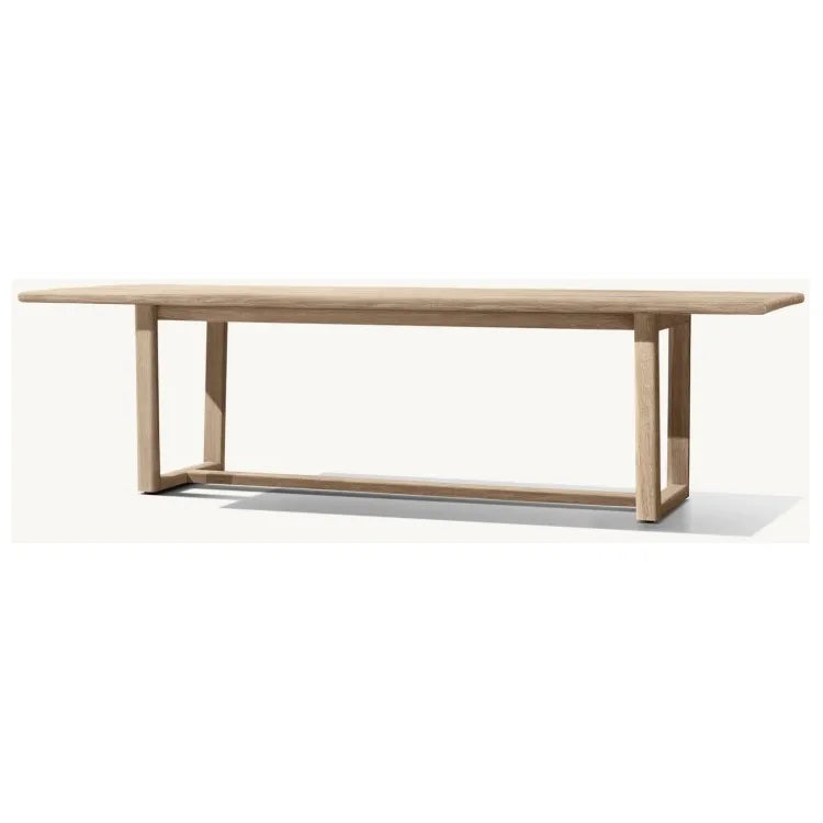 Solid Teak Outdoor Dining Table Contemporary Alfresco Outdoor Living Australia