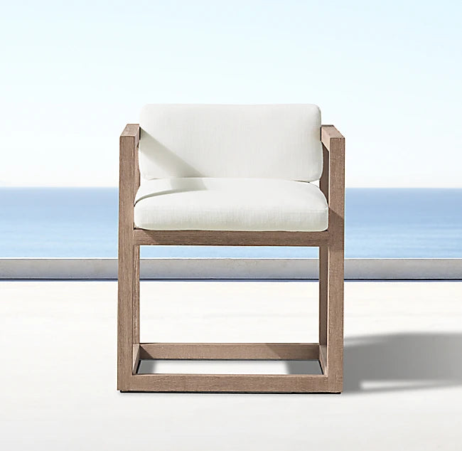 Teak Wood Dining Chair Modern Luxury Outdoor Furniture