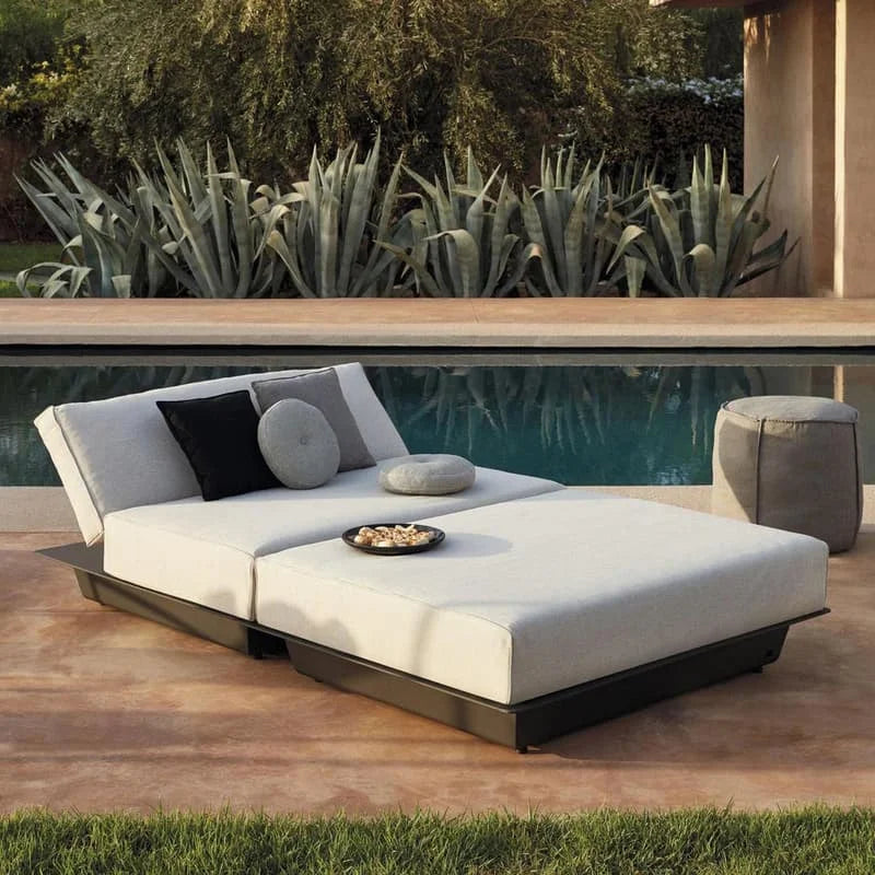 Custom Outdoor Sunbed Aluminium Lounger Minimalist Alfresco Outdoor Living Australia