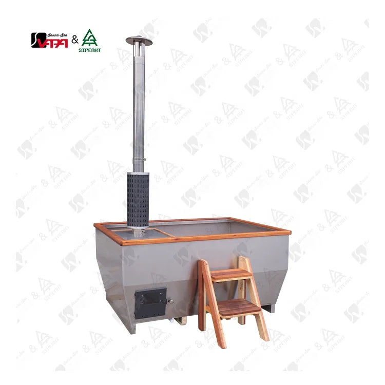 Custom Outdoor Hot Tub Wood Burning Stainless Steel Alfresco Outdoor Living Australia