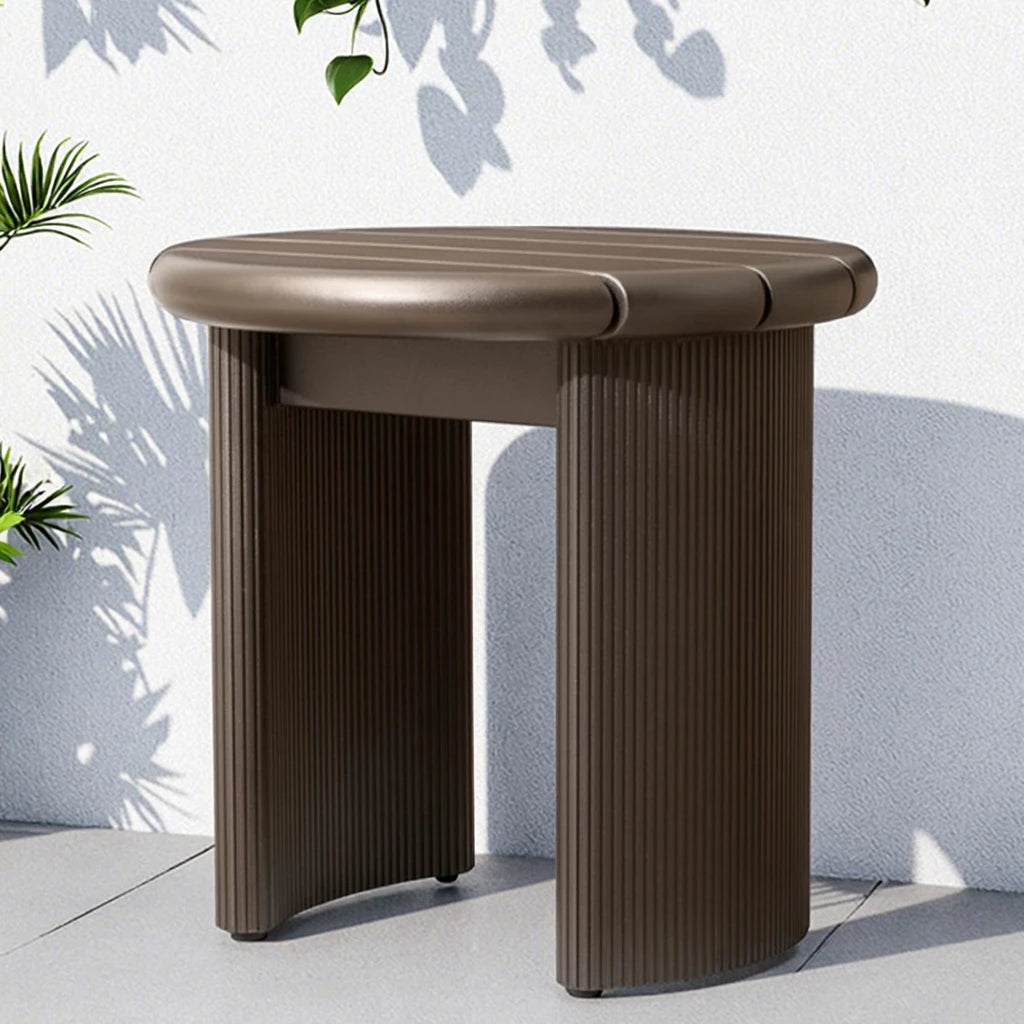 Custom Outdoor Side Table Modern Round Alfresco Outdoor Living Australia