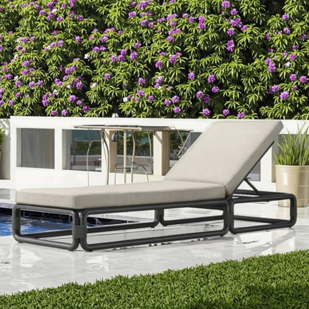 Adjustable Aluminum Sun Lounger Modern Contemporary Alfresco Outdoor Living Australia