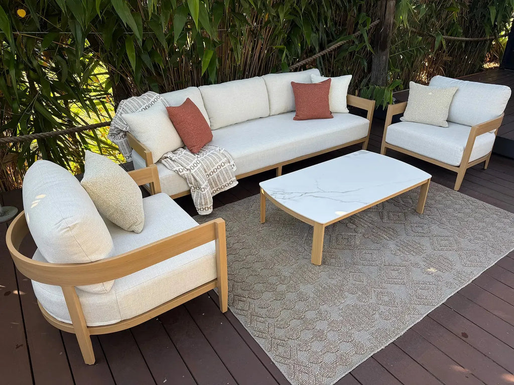 Moon Shape Aluminium 4 Seater Lounge Alfresco Outdoor Living Australia