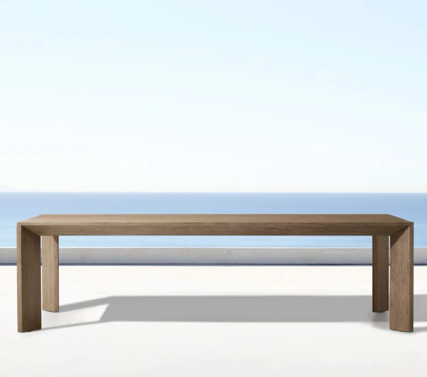 Custom Outdoor Dining Table 6 Seater Teak Alfresco Outdoor Living Australia