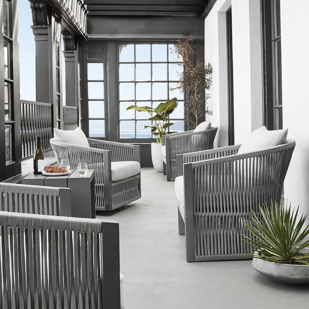 Rope Aluminum Outdoor Sofa Set Modern Alfresco Outdoor Living Australia