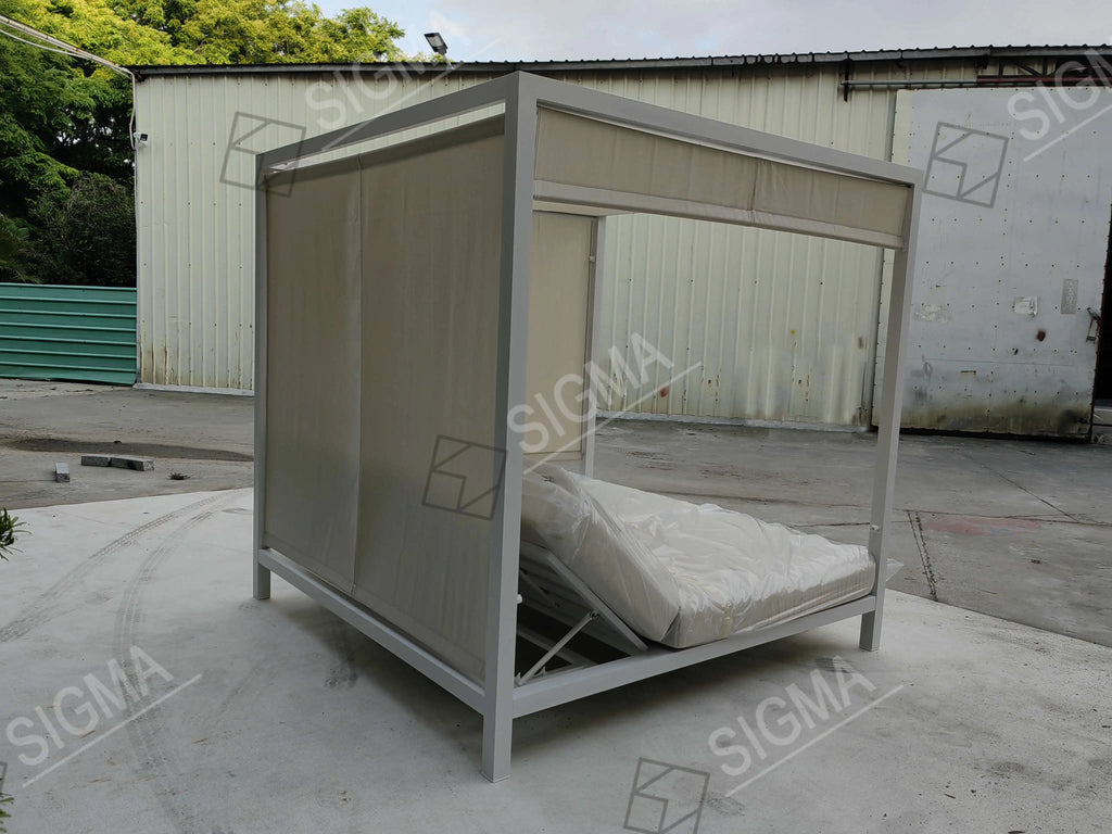 Custom Aluminum Daybed Contemporary Sculptural Alfresco Outdoor Living Australia