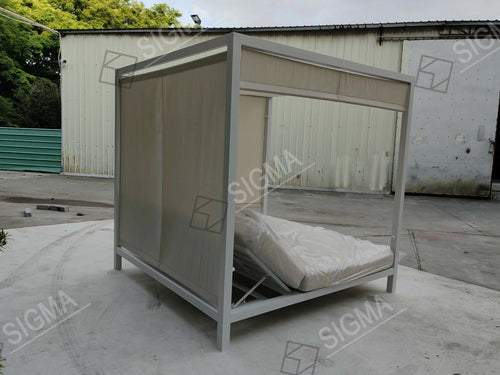 Custom Aluminum Daybed Contemporary Sculptural Alfresco Outdoor Living Australia
