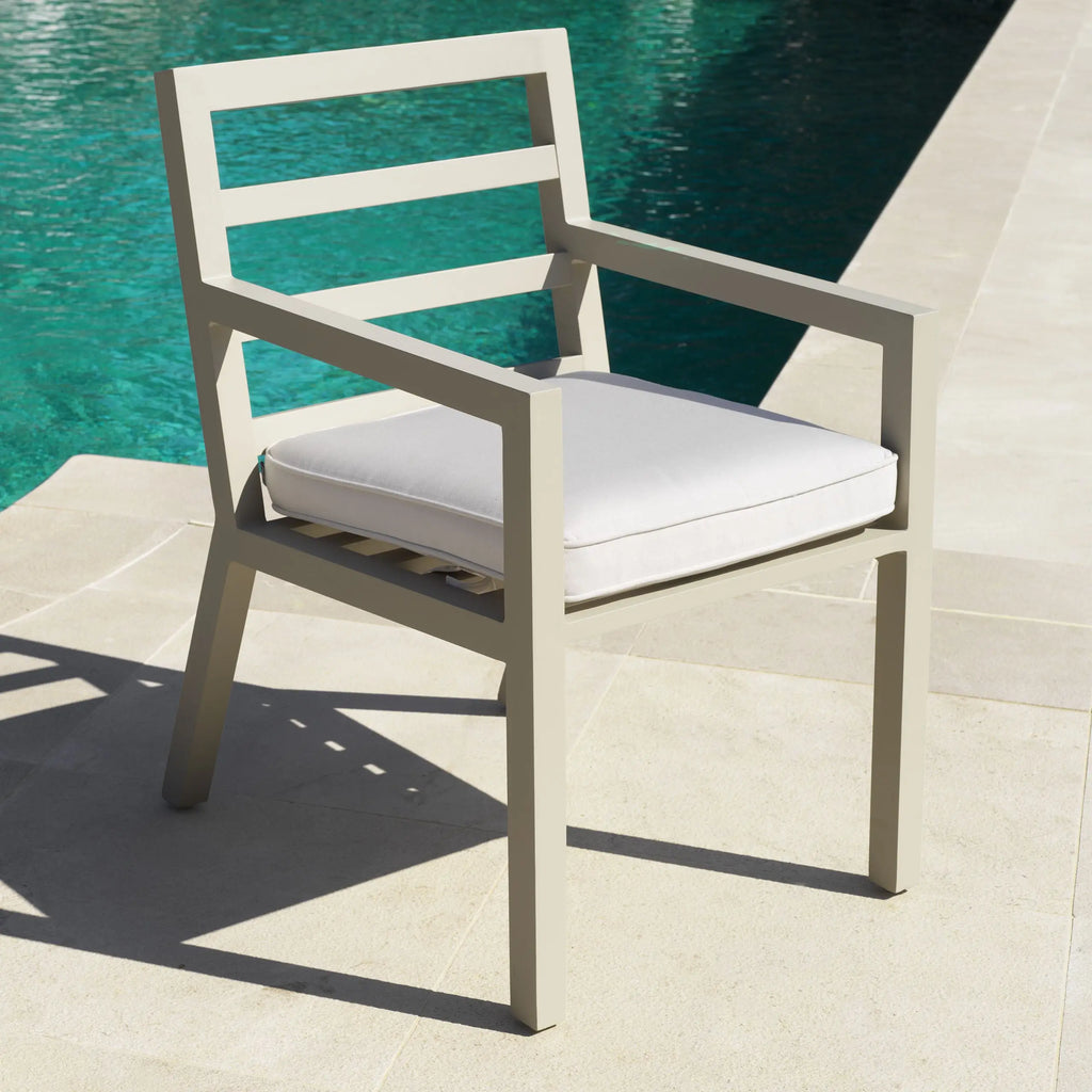 Designer Outdoor Furniture Aluminium Dining Chair Modern Classic Alfresco Outdoor Living Australia