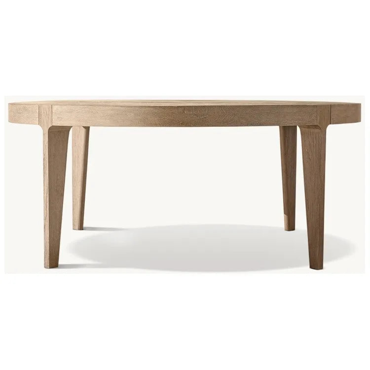 Custom Teak Dining Table Round Contemporary Alfresco Outdoor Living Australia