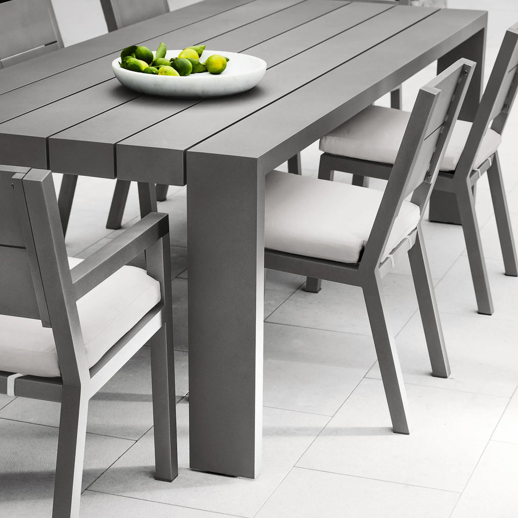 8 Seater Outdoor Dining Set Aluminium Modern Alfresco Outdoor Living Australia