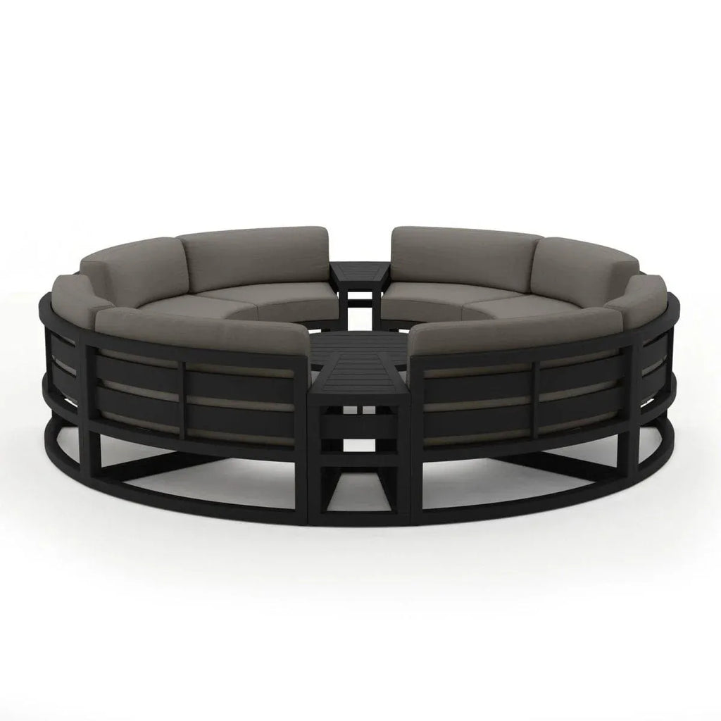 Modular Outdoor Sofa Set Aluminium Curved Alfresco Outdoor Living Australia