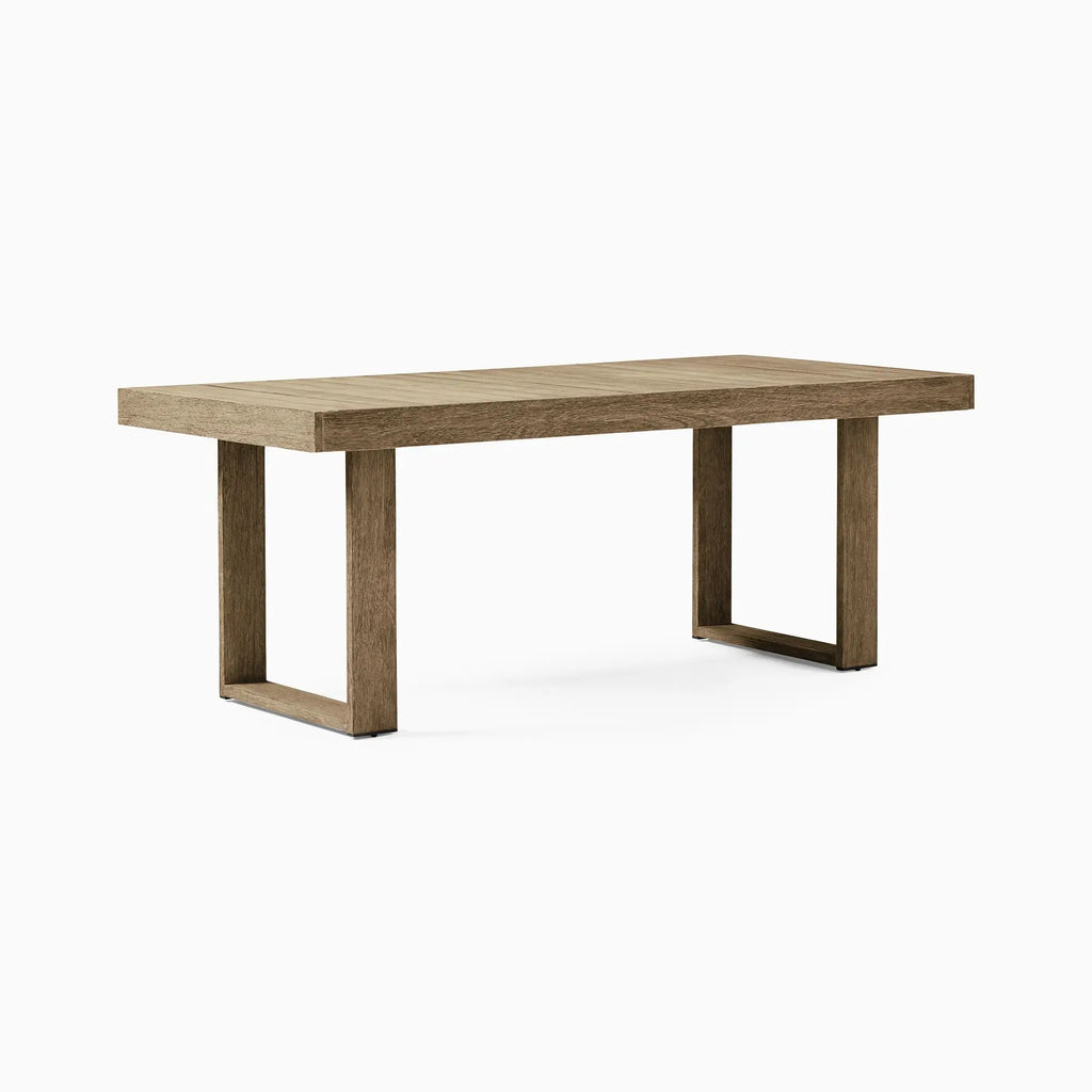 Outdoor Dining Set Rope Back Teak Contemporary Alfresco Outdoor Living